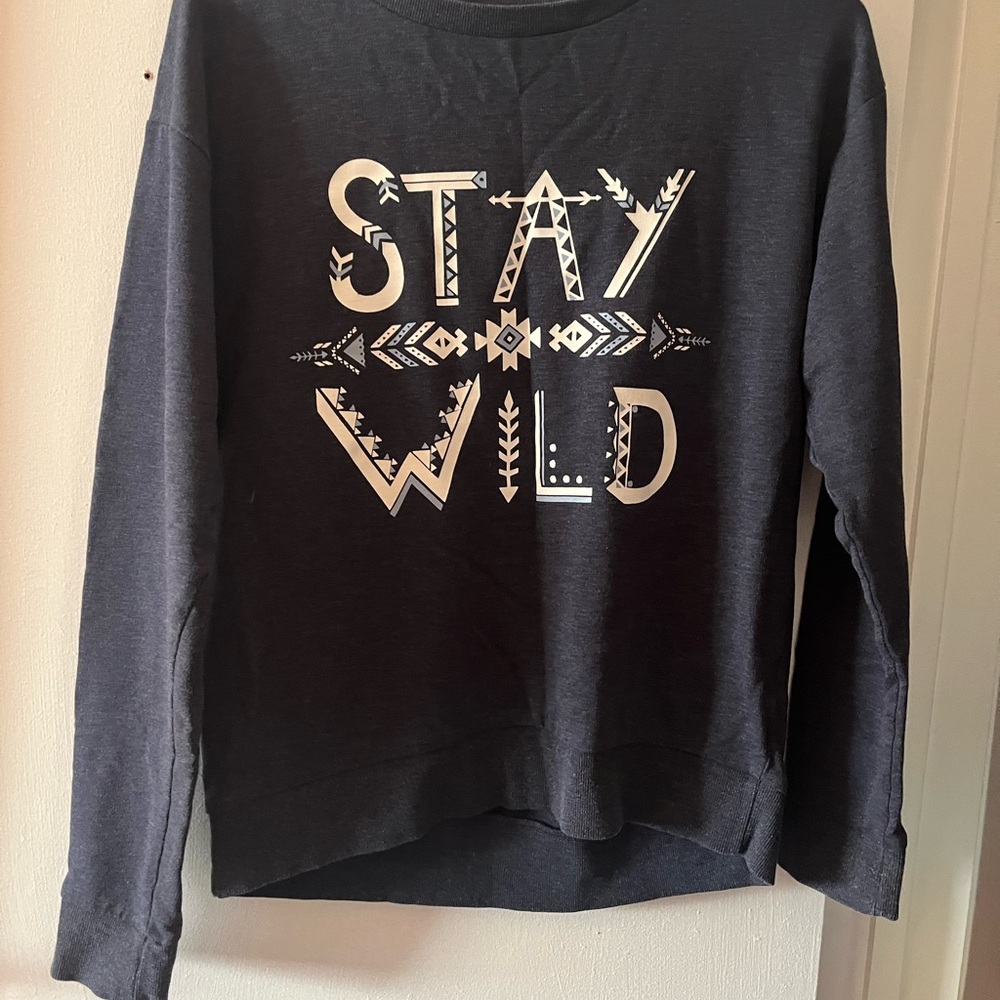 H&M Charcoal Graphic Sweatshirt